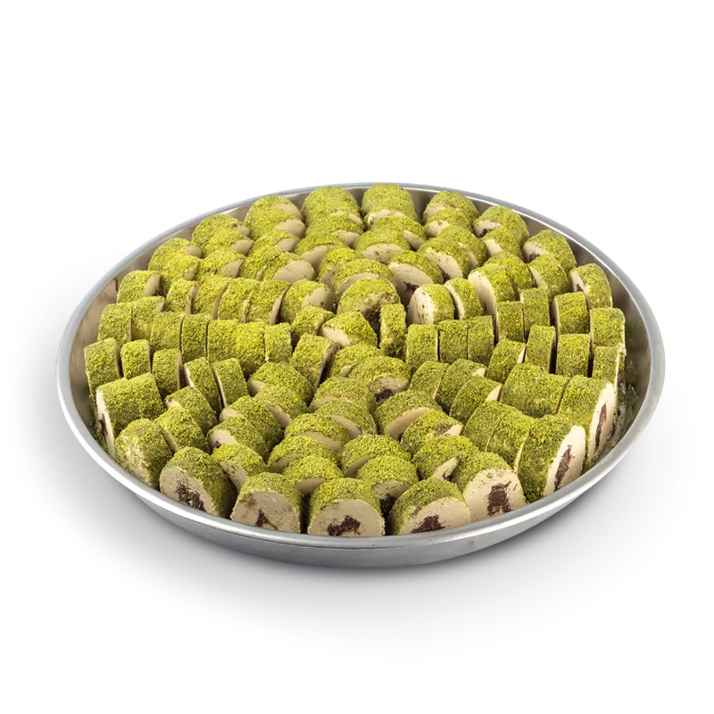GUVENBEY Halva With Pistachio & Chocolate Slice Tary