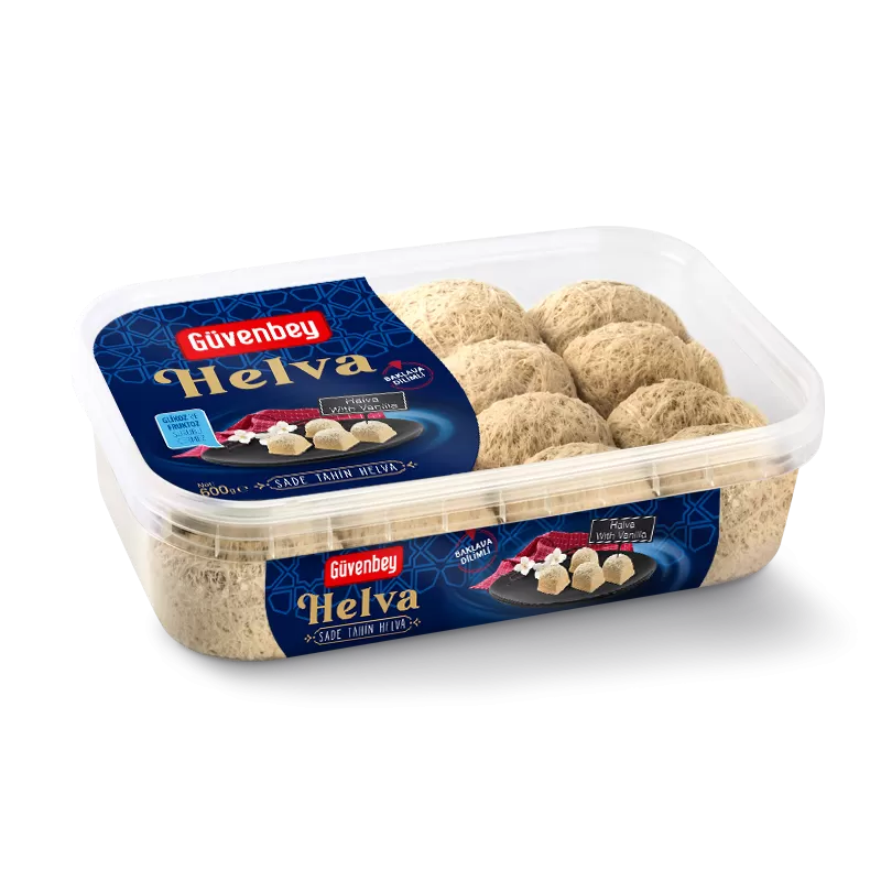 GUVENBEY Halva With Vanilla Baklava Slice 600g Bowl