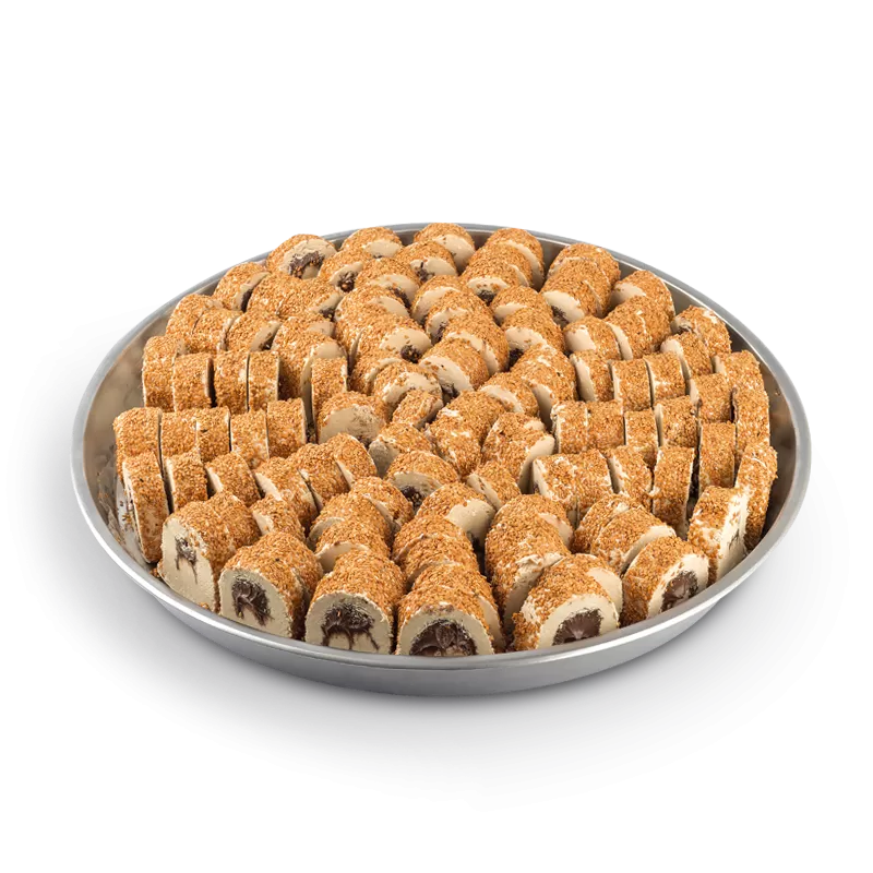 GUVENBEY Halva With Sesame & Chocolate Slice Tray